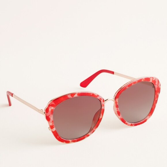 NEW CHICO\'S Pink Floral-Print Sunglasses UV PROTECTION